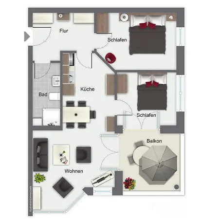 Duenenblick 46 公寓